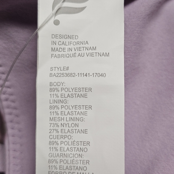 Fabletics Boost Medium Impact Sports Bra Desert Shadows Tortoise Dye Size M NWT - Picture 5 of 8